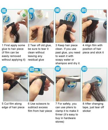 Hair Extension Adhesive Tape Practical Portable Replacement Tape Double Sided for Beauty for Hair Extension - Buy Online on GoSupps.com