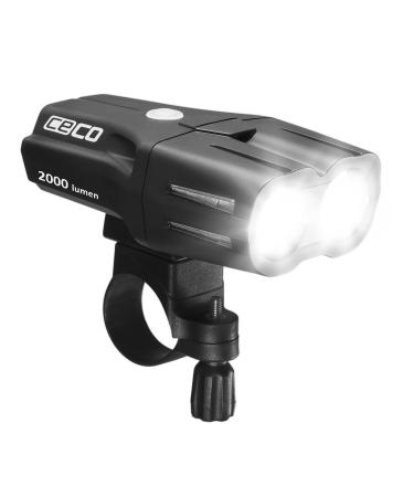 CECO-USA: 2,000 Lumen USB Rechargeable Bike Light  Tough & Durable IP67 Waterproof & FL1 Impact Resistant Super Bright F2000 Bicycle Headlight  for Commuters, Road Cyclists & Mountain Bikers