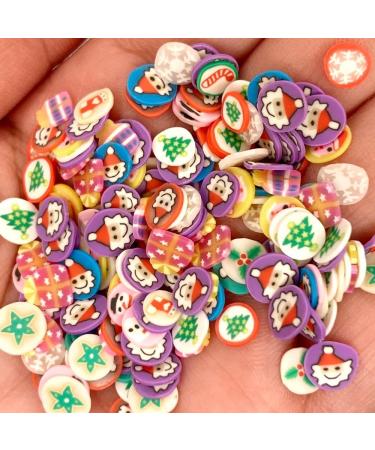 QR 50g Mix Christmas Santa Head Slices Polymer Clay Sprinkles for DIY Crafts Nail Art Decoration Tiny Cute Plastic klei Accessories T1127 (Color : Christmas Mix) Assorted - Buy Online on GoSupps.com