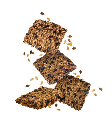 Flackers Toasted Seed Crisps - Black Sesame & Black Pepper, 4.5oz | Healthy Snack - Buy Online on GoSupps.com