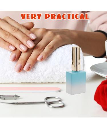 Ipetboom Lot de 8 Flacons de Vernis Ongles en Verre 11 7 Ml Vides et Rechargeables Bouchon Pinceau Int gr Design D grad Bleu pour Nail Art et Soins Beaut DIY - Buy Online on GoSupps.com