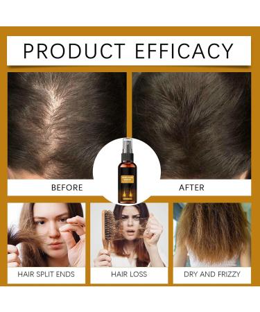  Byuexhp Hair Oil for Damaged Hair 60ml Nourishing Spray Soothing Scalp Oil For Women Root Repair Hydration Dryness Health Daily - Buy Online on GoSupps.com