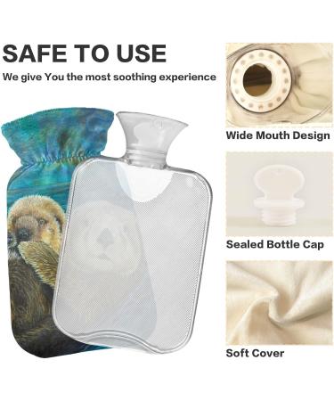 Naanle Otter Hot Water Bottle - 2L Large Transparent Thermo Bag for Pain Relief & Hot/Cold Therapy - Ideal for Bed Hands & Feet - Buy Online on GoSupps.com