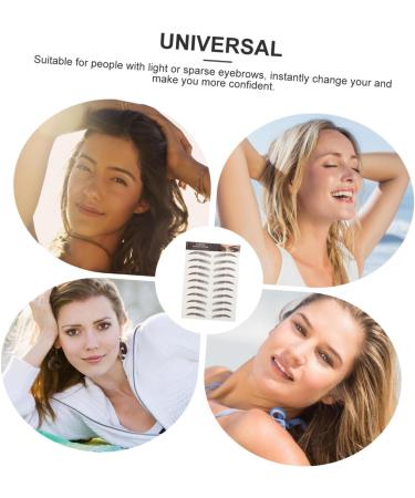 SKISUNO 9 Sheets Waterproof Eyebrow Stickers Artificial Eyebrow Temporary Brow Tattoos Eyebrow Trimming Tool - Buy Online on GoSupps.com