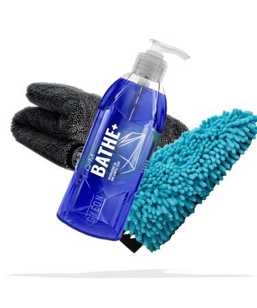 detailmate car care set: GYEON Q M Bathe+ 400ml car shampoo + wash mitt + microfiber drying cloth 1000GSM car shampoo 400 ml