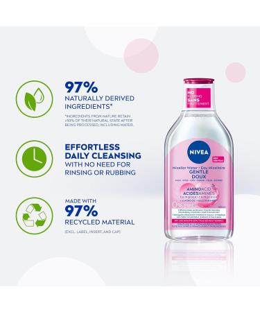 Nivea MicellAIR Water for Dry & Sensitive Skin - 400ml Make-Up Remover | Shop Internationally - Buy Online on GoSupps.com