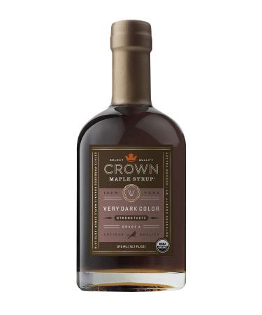 Crown Maple Very Dark Color Strong Taste Organic Maple Syrup Strong 12.7 Fl Oz (Pack of 1)