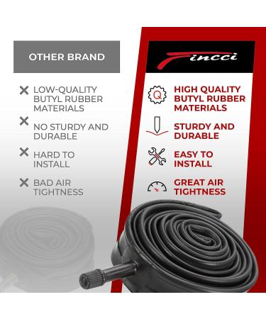 Fincci 700x35c/32c/38c Bike Inner Tubes 48mm - Schrader Valve - Pack of 2 | Cycle/Bicycle Tire Tubes - Buy Online on GoSupps.com