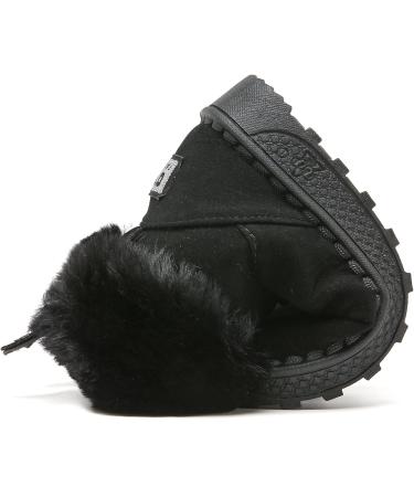 Yeeteepot Baby Girls' Winter Booties | Boys Warm Lined Snow Boots | Kids Anti-Slip Ankle Boots | Indoor Soft Soled Toddler Shoes | 8.5 UK Child Size B Black - Buy Online on GoSupps.com