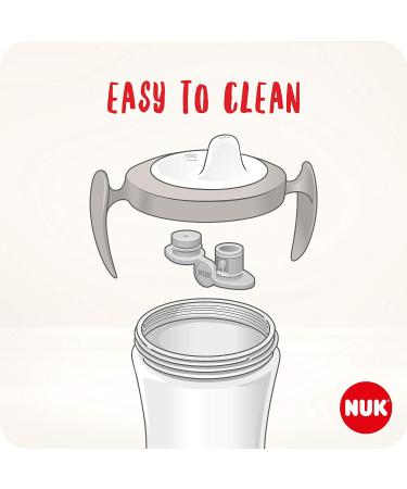 NUK Trainer Cup Sippy Cup 230ml | Leak-Proof Soft Drinking Spout | BPA-Free | 6+ Months | Hearts Design - Buy Online on GoSupps.com
