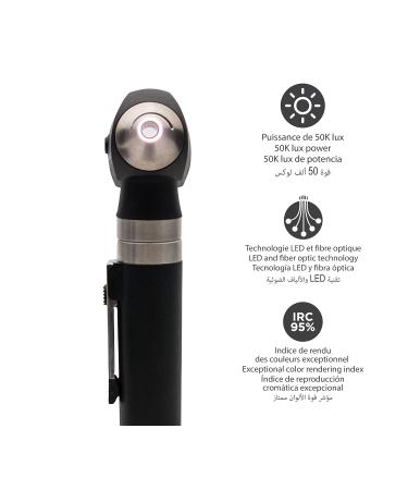 Buy Spengler Smartled 5500 Otoscope - Premium LED & Fiber Optic Medical Diagnostic Tool in Carbon Black | International Shipping Available - Buy Online on GoSupps.com