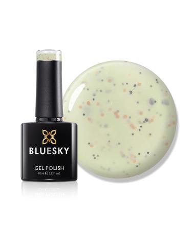 Bluesky Gel Polish Granite Gel Unique Freckles - BGR04 Green. Long Lasting Chip Resistant 10 ml (Requires Drying Under UV LED Lamp)