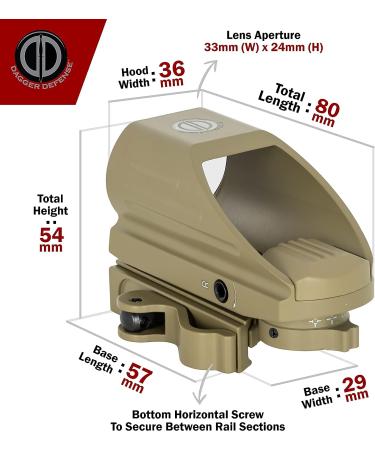 DDHQ Red Dot Reflex Sight Scope with Quick Detach Mount - Veteran Owned Company - Buy Online on GoSupps.com