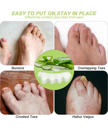 Silicone Toe Spacers 8 Pcs Toe Separators to Correct Toes Hammer Toe Straighteners for Men Women Feet Toe Stretchers for Overlapping Hammertoe Bunion Corrector for Running Yoga Practice - Buy Online on GoSupps.com
