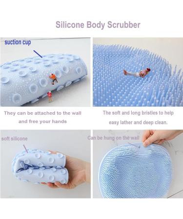2 Pack Silicone Body Scrubber - Exfoliating Accessory for Men and Women - Easy to Clean, Lathers Well, Long Lasting - Buy Online on GoSupps.com