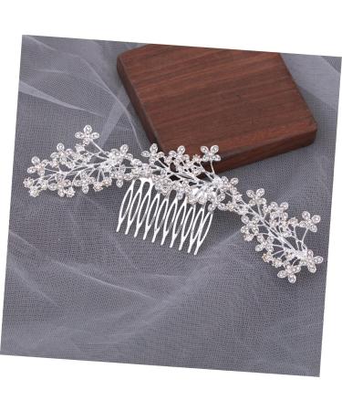 minkissy the Rhinestone Alloy Hair Comb Bridal Headpieces for Wedding hairpin Wedding Bridal Hair Comb bridal accessories Wedding Flower Hair Comb bride decorate the Accessories - Buy Online on GoSupps.com