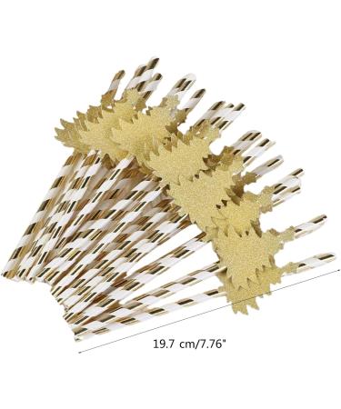 YZYDF 30 Pcs Christmas Tree Straws Paper Drinking Straws Decorations Recyclable Striped Paper Straws Party Supplies - Buy Online on GoSupps.com