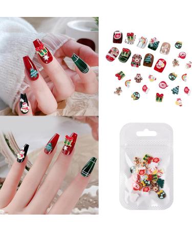 FEIlei 1Bag Resin Nail Art Christmas Decorations with Luminescent Effect Perfect for DIY Manicure - Buy Online on GoSupps.com