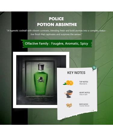 Police Potion Absinthe For Men 3.4 oz EDP Spray - Buy Online on GoSupps.com