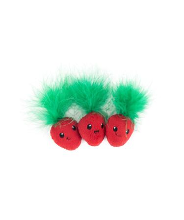Petstages Straw-Babies - Dental Care Toy for Cats - with Catnip - Mesh Material - Pink - Pack of 3 Strawberries - Buy Online on GoSupps.com