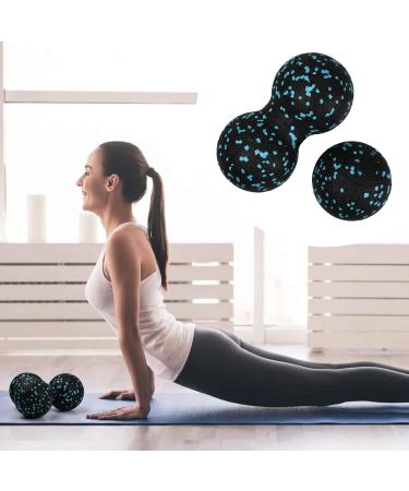 Xzeemo Fascia Ball Set - Single & Double Massage Balls for Trigger Point Release | Relieve Pain & Enhance Fascia Training - Light Blue - Buy Online on GoSupps.com