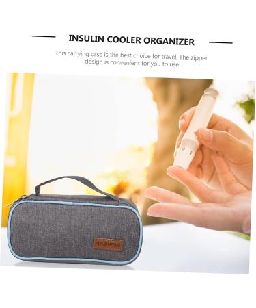 Portable Insulin Cooler Bag - Blue Travel Pouch 21x4.5x10cm - Buy Online on GoSupps.com