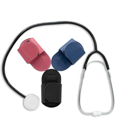 Pink Leather Hip Clip Stethoscope Holder - Durable Holster for Medical Professionals - Buy Online on GoSupps.com