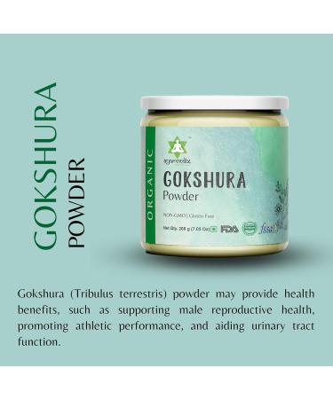 Ayurvedix Organic Gokshura Powder NPN 80090902 / Raw Tribulus Terrestris Powder / 200g Gokharu Powder - Buy Online on GoSupps.com