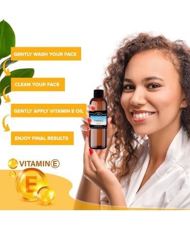 100ml Pure Vitamin E Oil for Skin, Hair & Face - Ideal for Nails, Scars & More - Buy Online on GoSupps.com