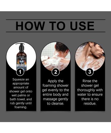 North Moon Epimedium Shower Gel for Men Refreshing Body Wash with Long-Lasting Fragrance 100ml/3.38 FL.OZ - Buy Online on GoSupps.com