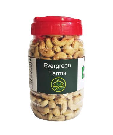 Evergreen Farms Fresh Roasted Light Brown Whole Cashews Cashew Nut (Kaju) in Pet 500 Grams