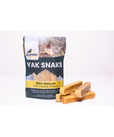 Yak Cheese Dog Chews All-Natural Chews for Dogs. Long Lasting Yak Milk Dog Chews for Aggressive Chewers for Teething Puppies & Bored Dogs (Large 4 Pack) 4 count (Pack of 1) Large