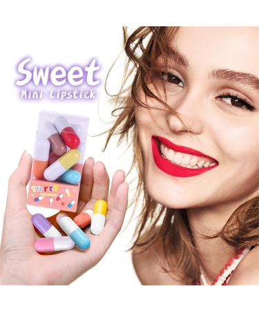 12-Part Nude Matte Lipstick Set | Highly Pigmented Velvety & Moisturizing Mini Lip Capsules | Perfect Gift for Women - Buy Online on GoSupps.com