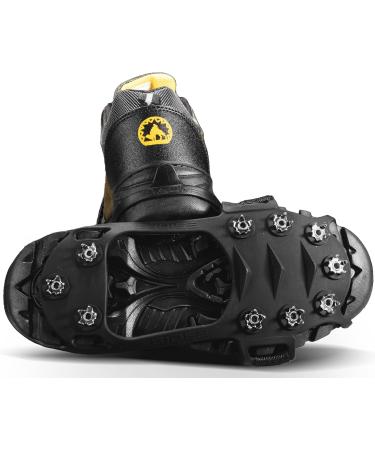 High-Performance Ice Klampen Crampons 10 Teeth Spikes for Enhanced Grip on Shoes | Anti-Slip Spikes for Winter Hiking & Walking - Buy Online on GoSupps.com