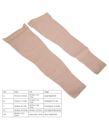 Thigh Support Stockings for Men & Women - Breathable Long Compression Socks for Varicose Veins & Swelling - Open Toe Elastic Design - Buy Online on GoSupps.com