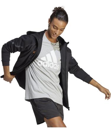 Buy adidas Men's Essentials Long Sleeve T-Shirt - Big Logo XL Medium Grey Heather | International Shipping Available - Buy Online on GoSupps.com