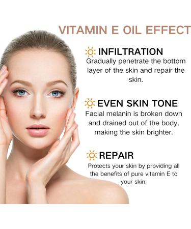 Vitamin E Oil for Face - 100% Natural Vitamin E Oil for Skin - Body Oil for Women Dry Skin - Essential Oils for Skin - Massgae Face Oil for Reduce Scars Stretchmarks 75ml - Buy Online on GoSupps.com