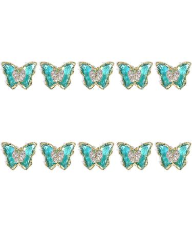 FEIlei 10Pcs Nail Jewelry Zircon Nail Art Rhinestones Nail Decors Crystals Diamond Gems - Buy Online on GoSupps.com