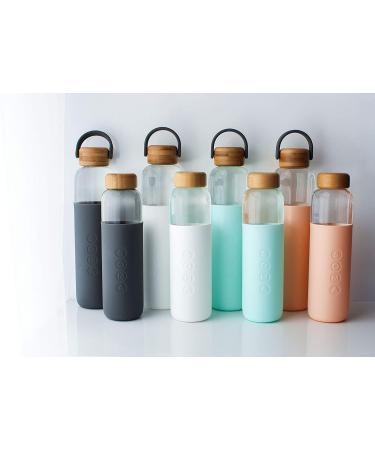 Soma 25oz BPA-Free Glass Water Bottle with Mint Silicone Sleeve - Eco-Friendly & Stylish - Buy Online on GoSupps.com