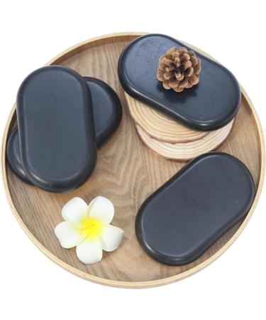 Master Massage Large Ovular Basalt Hot Stone Massage Stones - 15cm x 8.6cm x 2.7cm | Premium Quality for Relaxation | International Shipping - Buy Online on GoSupps.com