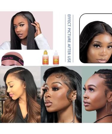 Wig Glue Bundle: Waterproof Lace Front Wig Glue with Tools, Hair Wax Stick, Edge Control Wax, Elastic Band, and Dual Brush - Buy Online on GoSupps.com