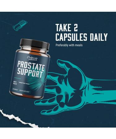 Men's Prostate Support Supplement with Pygeum, Saw Palmetto, Vitamins, Zinc - Promotes Easy Urinary Flow, Men's Health - Buy Online on GoSupps.com