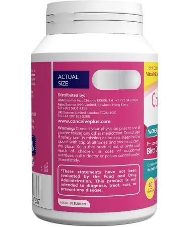 CONCEIVE PLUS Birth Control Detox Supplement - Prenatal Vitamins for Women | Hormone Balance & Ovarian Health | Essential for Conception | 60 Capsules - Buy Online on GoSupps.com