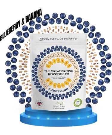 GreatBritish Porridge Pick N Mix - Choose From 3+ Flavours | Blueberry & Banana Classic Chocolate Red Berry & Pumpkin | Gift Set for Oats Lovers Pack 4 (385g) 385.00 g (Pack of 4) - Buy Online on GoSupps.com