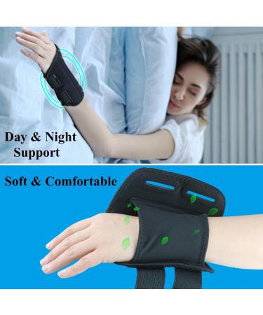 Buy Adjustable Carpal Tunnel Wrist Brace | Night Sleep Support Splints for Right Hand (S/M Grey) - International Shipping - Buy Online on GoSupps.com
