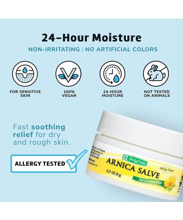 De La Cruz Arnica Salve for Cracked Skin - 0.21 oz (6 g) | Healing Relief - Buy Online on GoSupps.com