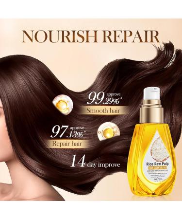 Crsetmyth Hair oil 70 ml hair care oil with rice extract hair care oil for healthy hair growth rice water oil for hair growth strength shine to strengthen hair and prevent damaged hair - Buy Online on GoSupps.com
