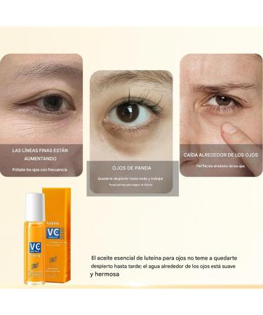 Lutein 8 ml Anti-aging Vitamin C | Firming Nourishing Essence for Dark Circles Puffiness and Swelling | Soothing Anti-Wrinkle Treatment for Women and Men Daily Routine - Buy Online on GoSupps.com