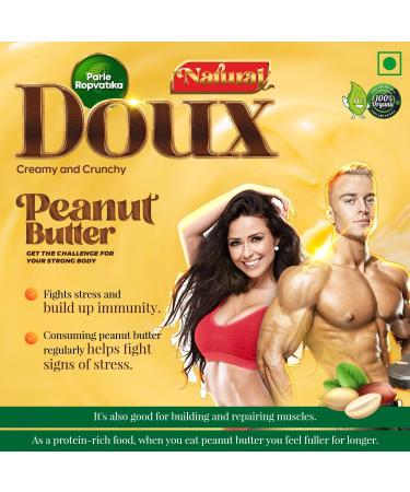 Parle Ropvatika Peanut Butter Natural Creamy Smooth 250g x 1 | 26g Protein | Unsweetened Vegan | Cholesterol Free Gluten Free No Hydrogenated Oil Zero Trans Fat (Natural Creamy Smooth 250g x 1) - Buy Online on GoSupps.com