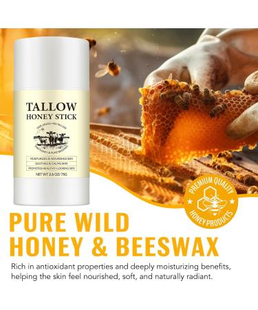 ALIVER Tallow Cream 100 GrassFed Tallow + Raw Wild Honey Beef Tallow cream moisturizes the skin beef tallow face cream Tallow Naturals Tallow Honey Balm soothes and nourishes 75 g - Buy Online on GoSupps.com